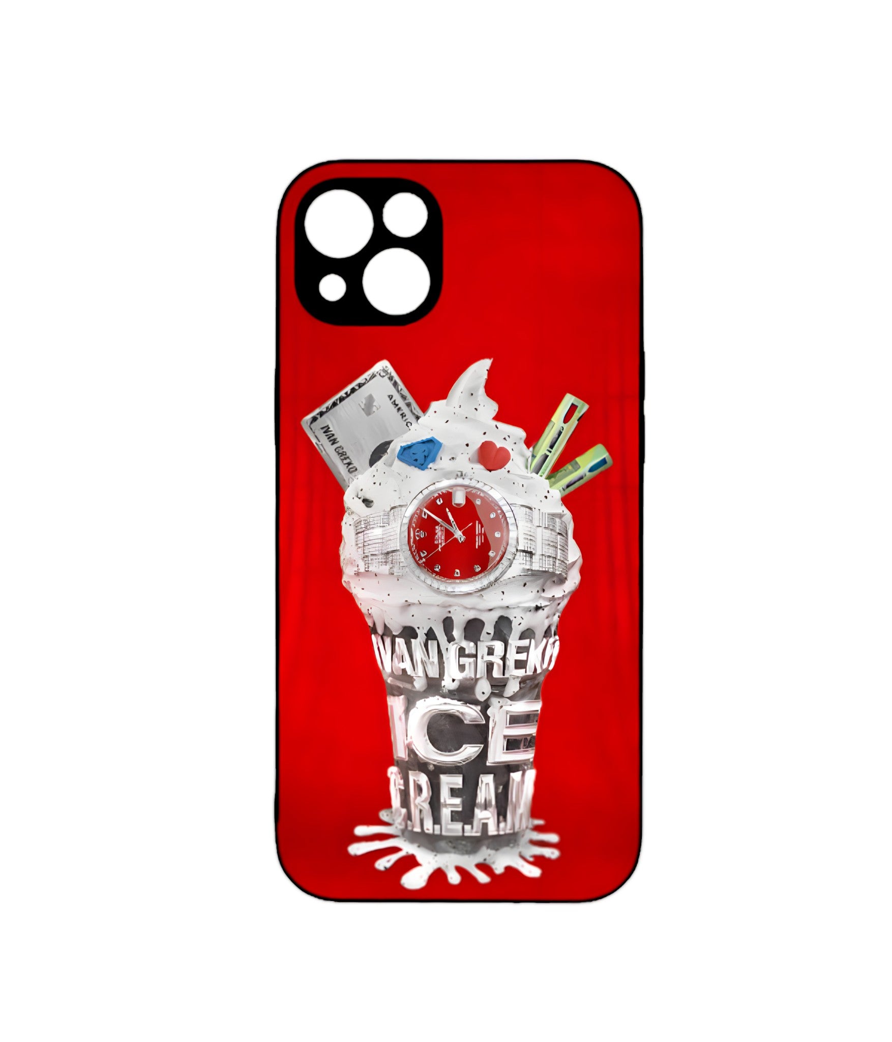 ICE C.R.E.A.M Red phone case