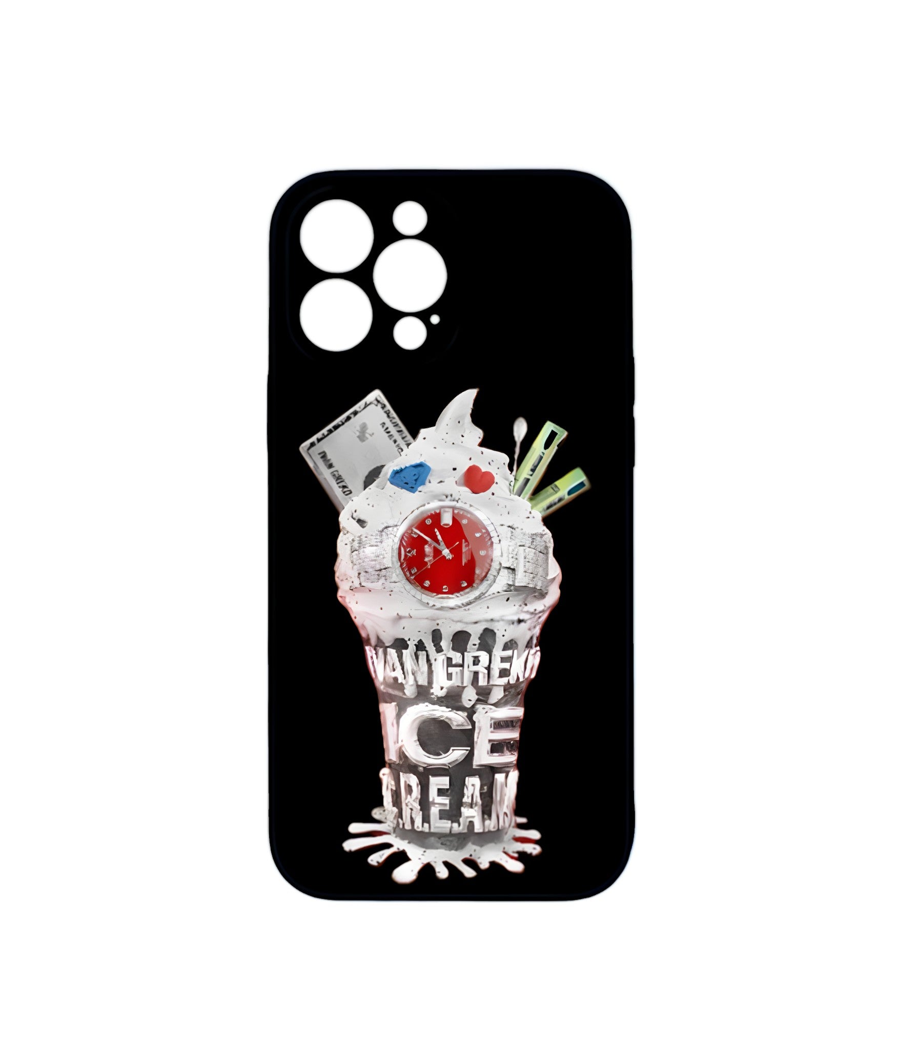 ICE C.R.E.A.M Black phone case – TrapPhone ICE C.R.E.A.M Black phone case – TrapPhone