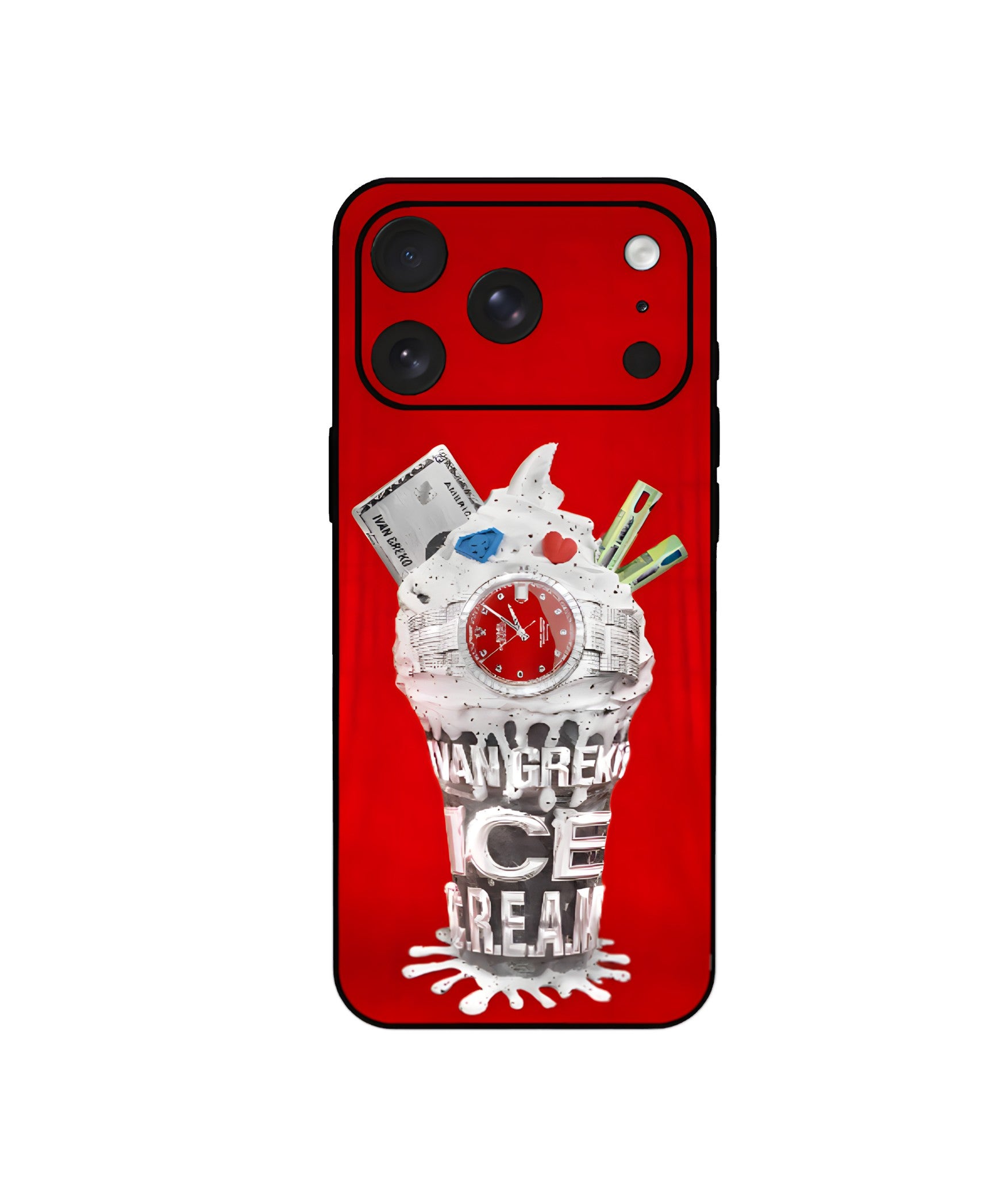 ICE C.R.E.A.M Red phone case