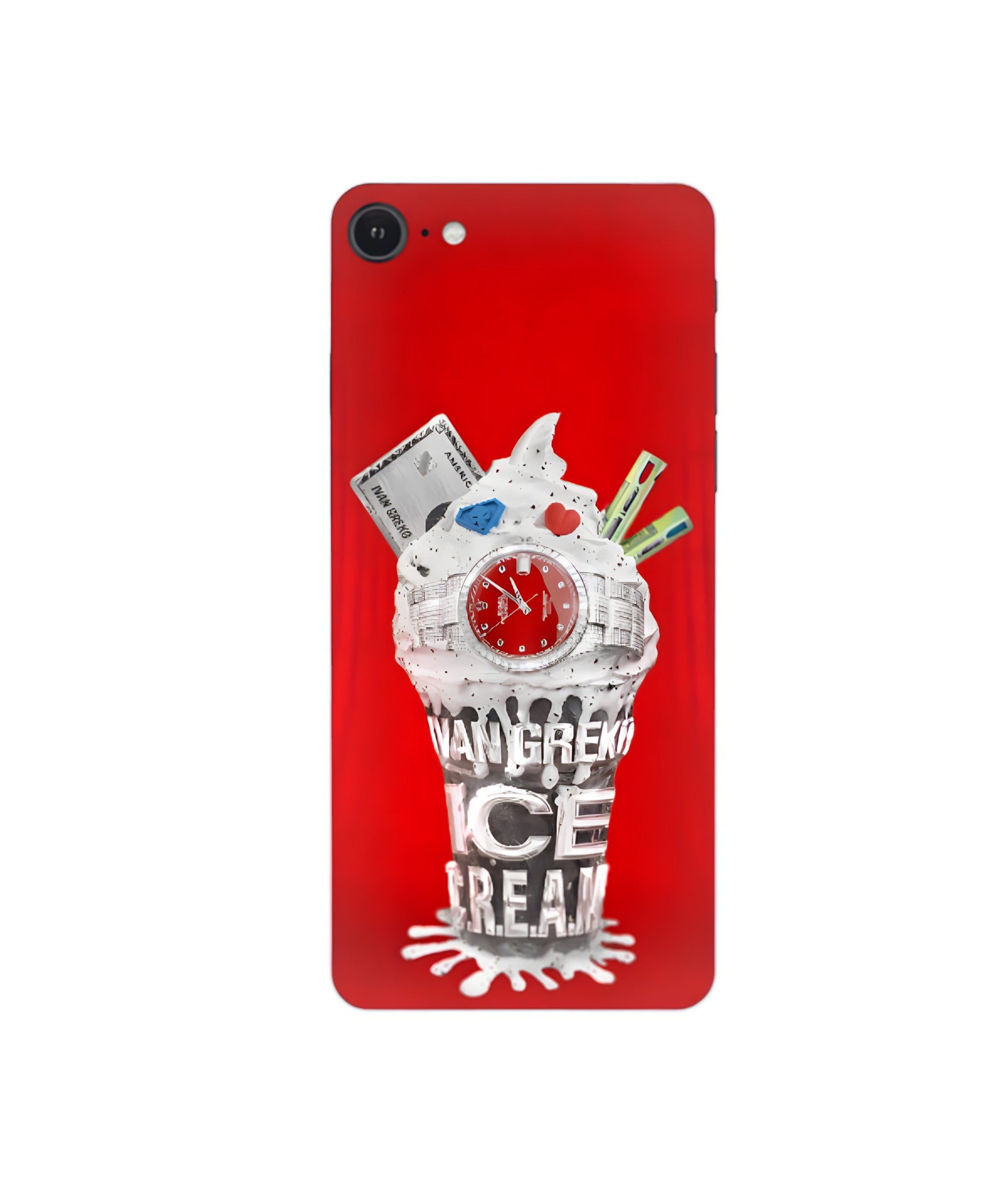 ICE C.R.E.A.M Red phone case