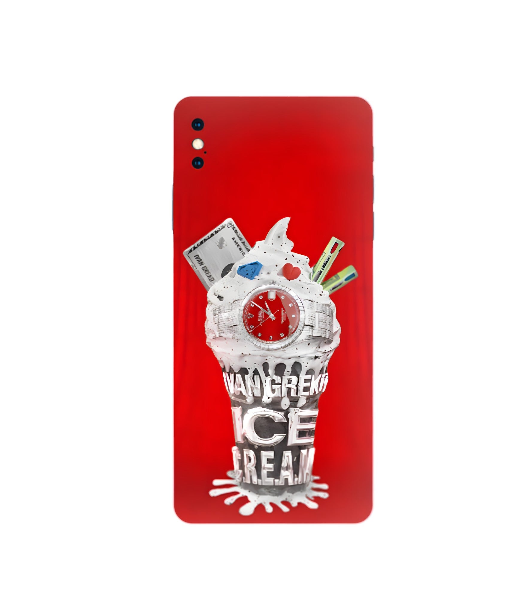 ICE C.R.E.A.M Red phone case