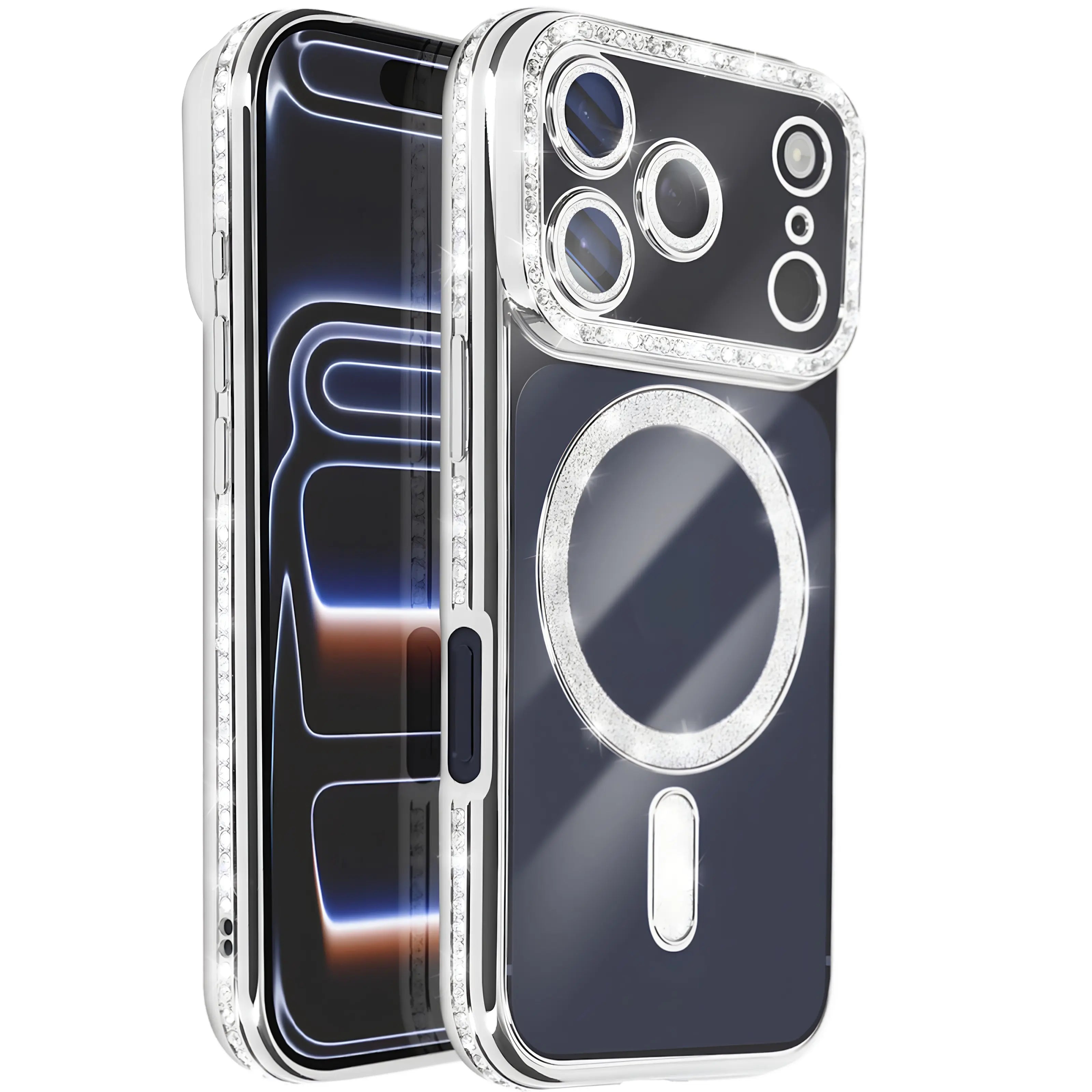 Grey Diamond MagSafe phone case