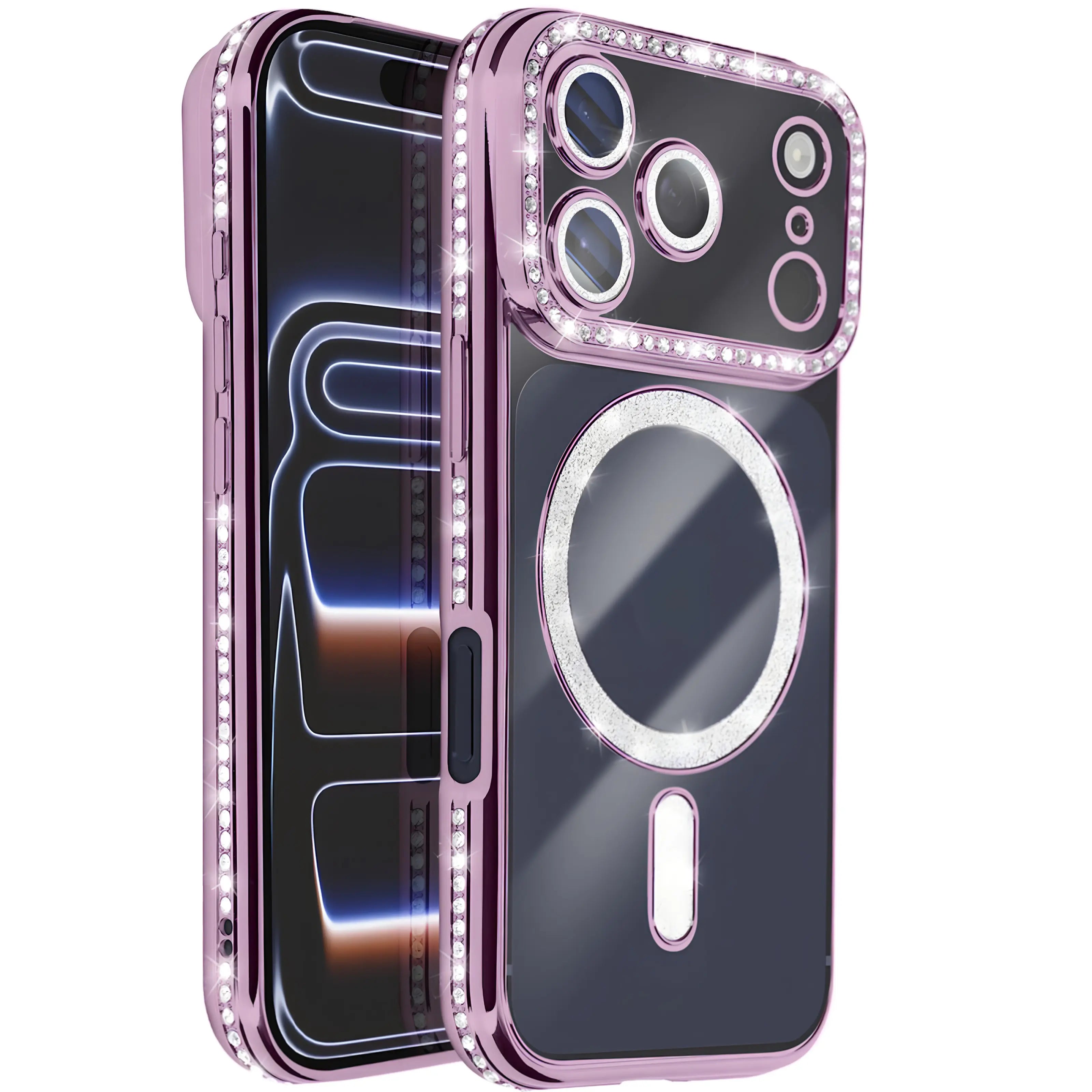 Purple Diamond MagSafe phone case