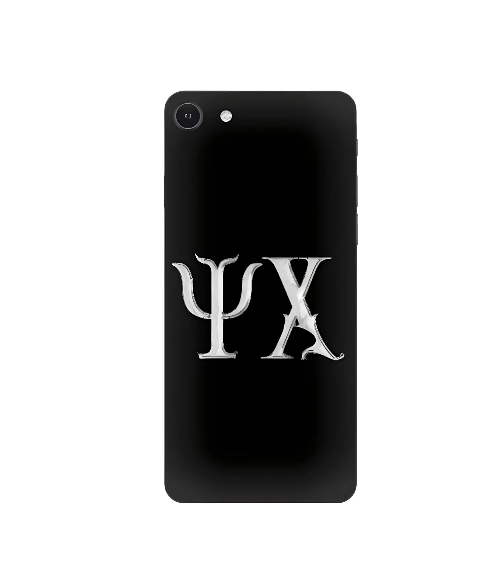 Ψ.Χ. Black phone case