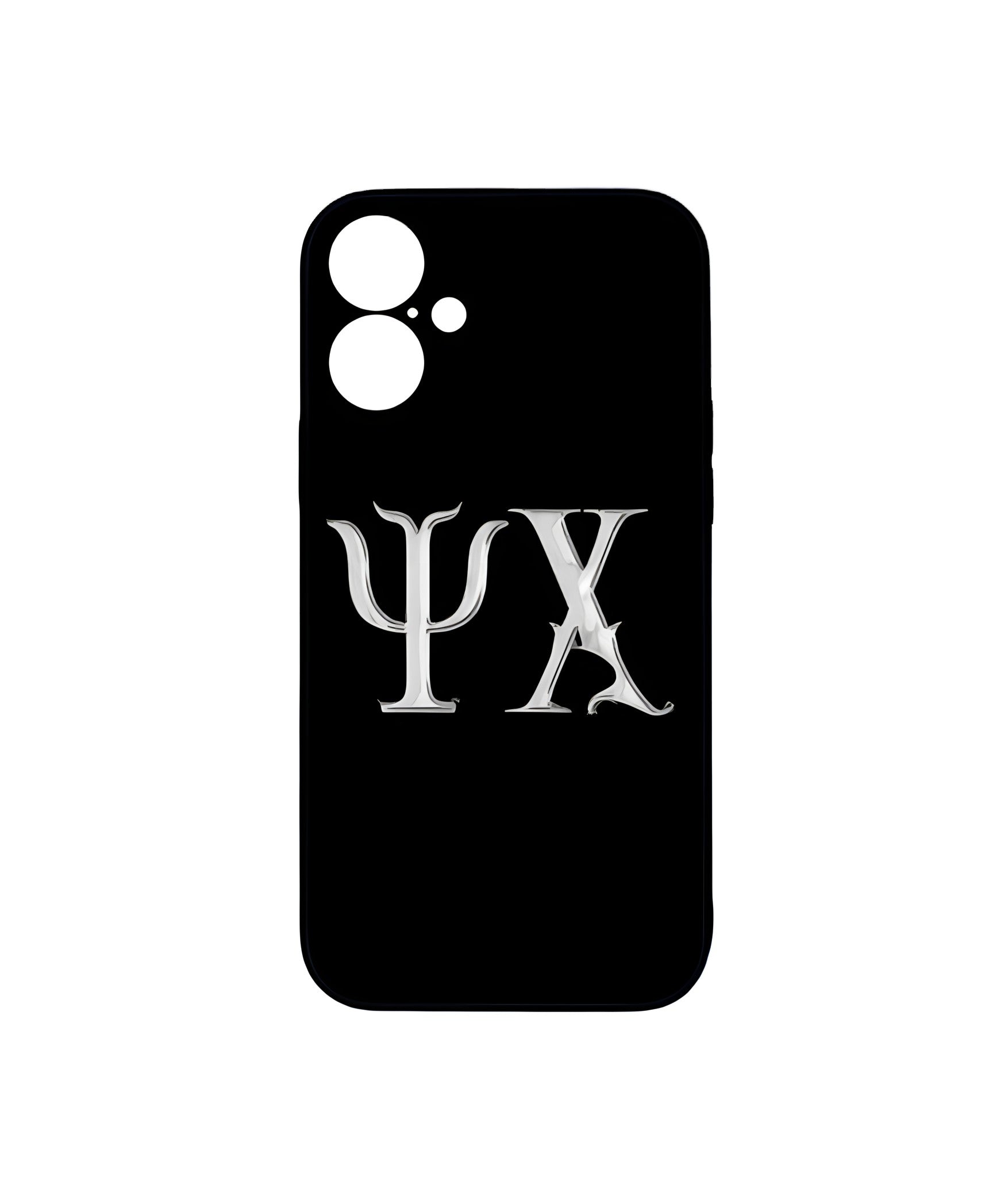Ψ.Χ. Black phone case