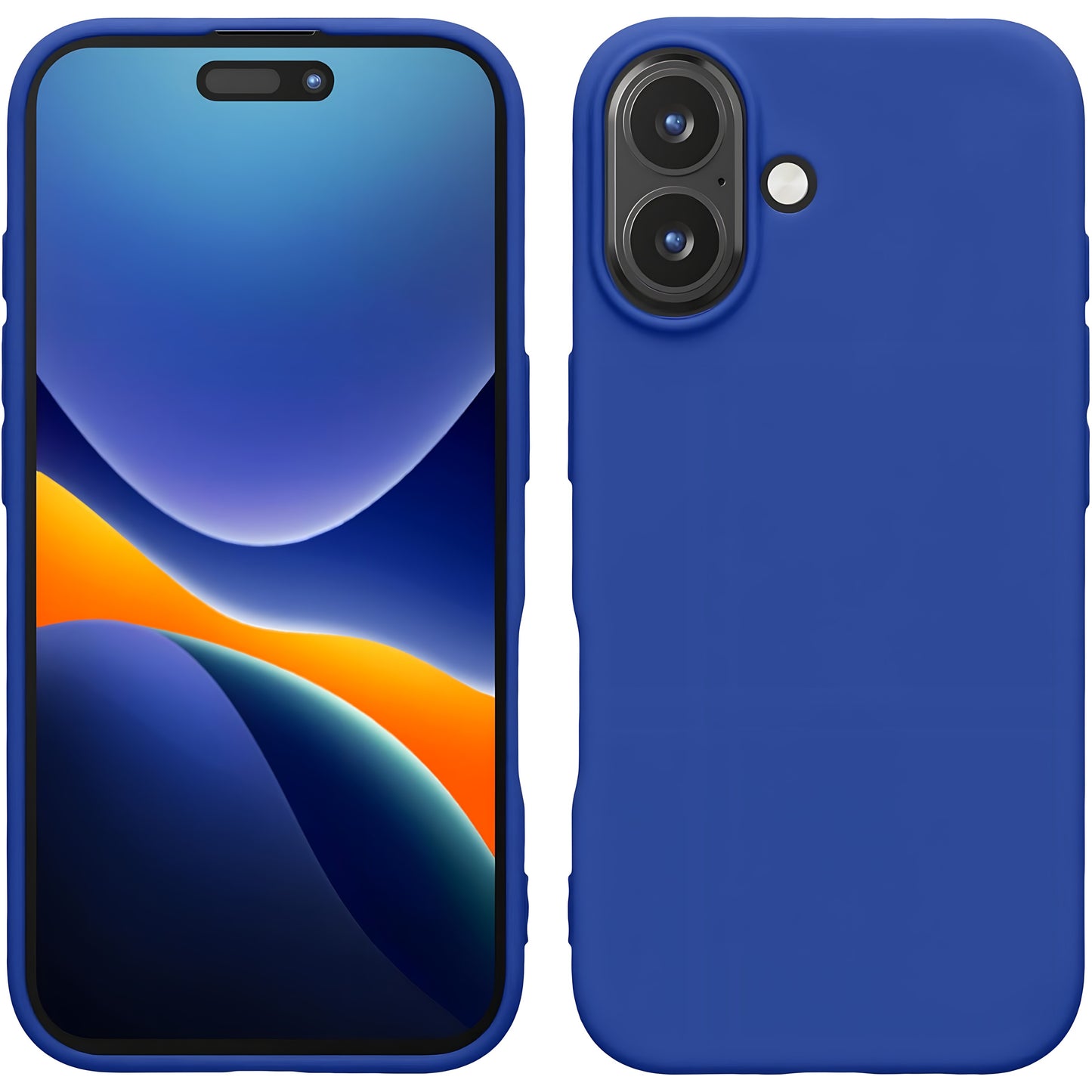 Blue Simple Silicone phone case