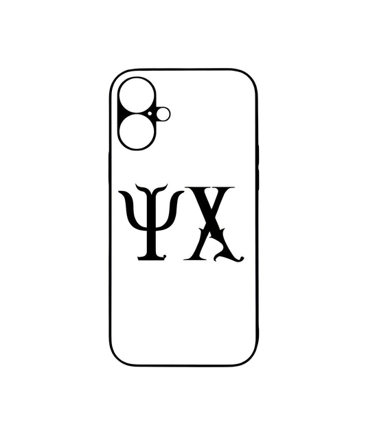 Ψ.Χ. White phone case